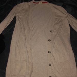 Cream button up cardigan